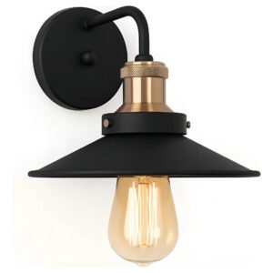 Luminária Arandela Industrial Vintage Tony Iluminação E27 Retro Parede Preto/cobre Aluminio