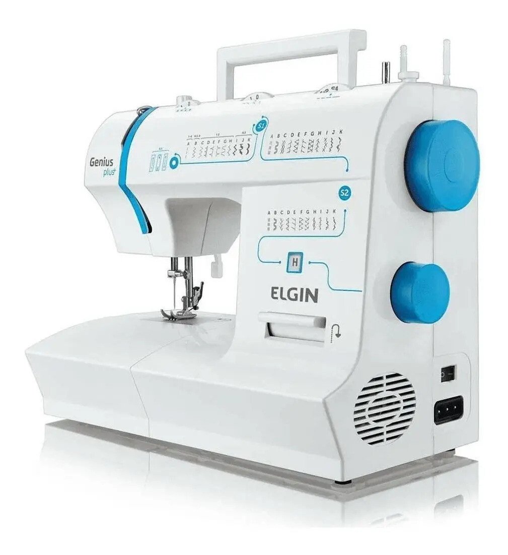 Máquina De Costura Genius Plus Jx-4035 Elgin Cor Branco Máquina De Costura Genius Plus Jx-4035 Elgin Cor Branco
