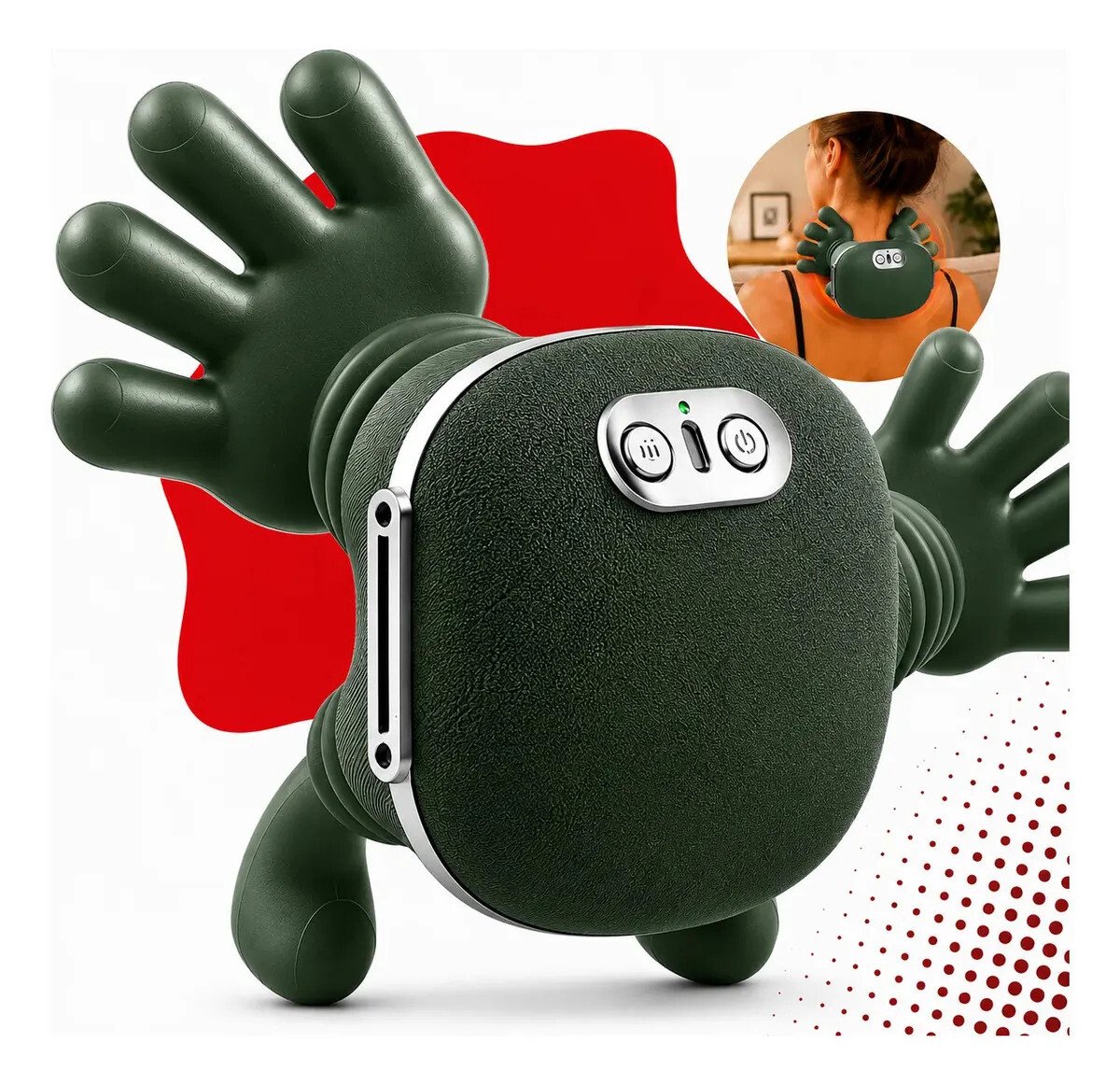 Massageador Pescoço Mãozinha 3D Recarregável Elétrico Com Aquecimento Massagem Relaxante Liberação Alivio Muscular Ombro Cervical Lombar Costas Tensão Dores Portátil Sem Fio Ajustável Kateluo Massageador Pescoço Mãozinha 3D Recarregável Elétrico Com Aquecimento Massagem Relaxante Liberação Alivio Muscular Ombro Cervical Lombar Costas Tensão Dores Portátil Sem Fio Ajustável Kateluo