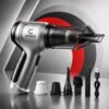 Mini Aspirador De Pó Portátil Recarregável Chrome Technology Soprador Usb Automotivo 3em1 Sem Fio Premium Vácuo Limpeza Carro Multifuncional Casa