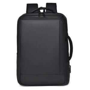 Mochila Executiva Porta Notebook Impermeável, Expansível 5cm, Saída USB, Alça para Fixar em Malas, Alças Acolchoadas, Multicompartimentos, Ideal para Trabalho, Viagens e Faculdade, Design Elegante Uni