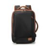 Mochila, impermeável, reforçada, com capacidade para laptop, ampliação de 25 a 40 L, adequada para homens e mulheres, ideal para viagens e deslocamentos diários, com porta USB (preto)