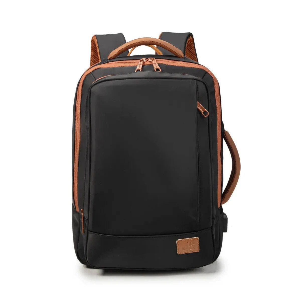Mochila, impermeável, reforçada, com capacidade para laptop, ampliação de 25 a 40 L, adequada para homens e mulheres, ideal para viagens e deslocamentos diários, com porta USB (preto) Mochila, impermeável, reforçada, com capacidade para laptop, ampliação de 25 a 40 L, adequada para homens e mulheres, ideal para viagens e deslocamentos diários, com porta USB (preto)