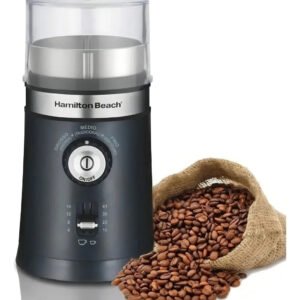 Moedor Automático Ajustável Com Controle De Granulação Triturador Secos Sementes Grãos Café Cuba Removível E 2 Lâminas Em Aço Inox Doméstico – Hamilton Beach