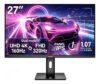 Monitor Gamer Gawfolk 27 4K UHD 160Hz FHD 320Hz Dual Mode Tela IPS Caixas de Som Integradas HDMI 2.1 e DP 1.4 VESA 75x75mm Para PS5 Xbox e PC