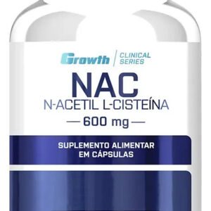 (nac) N-acetil L-cisteina 60 Cápsulas Growth Supplements Sem Sabor