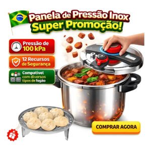 Panela De Pressão Em Aço Inoxidável Com Três Configurações6l
