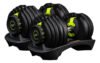 Par Halter Dumbbel Smart Ajustável 24kg Uplift 48kg Totais Preto
