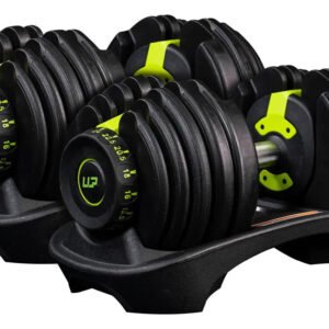 Par Halter Dumbbel Smart Ajustável 24kg Uplift 48kg Totais Preto
