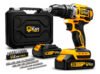 Parafusadeira Furadeira Impacto The Black Tools C/2 Baterias Amarelo E Preto 60hz
