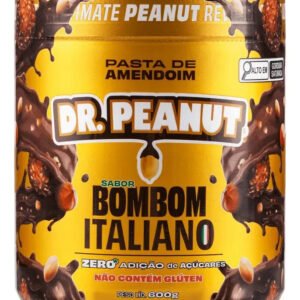 Pasta de Amendoim Dr. Peanut Gourmet com Whey Protein Sabor Bombom Italiano 600g