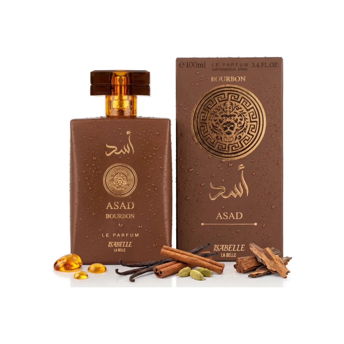 Perfume Árabe Amadeirado Asad Bourbon Isabelle Alta Fixação Perfume Árabe Amadeirado Asad Bourbon Isabelle Alta Fixação