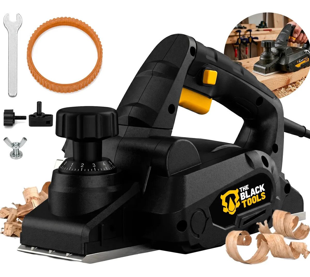 Plaina Elétrica Manual Para Madeira Bfp780 The Black Tools 780w 16500rpm Plaina Elétrica Manual Para Madeira Bfp780 The Black Tools 780w 16500rpm