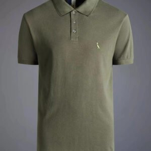 Polo Masculina Reserva Regular New Basic Verde Musgo Liso P