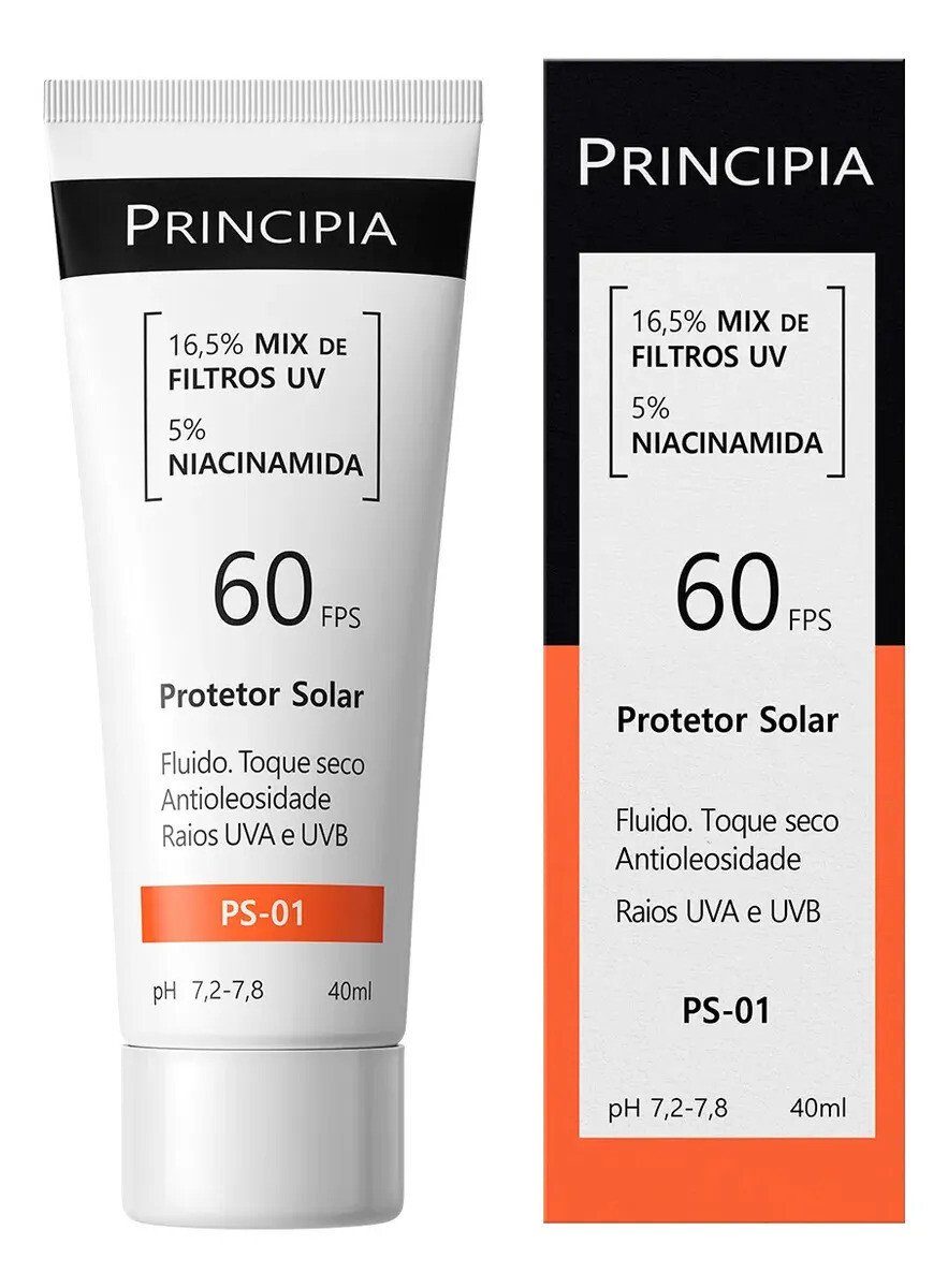 Principia PS-01 Protetor Solar Facial FPS 60 40 ml Principia PS-01 Protetor Solar Facial FPS 60 40 ml