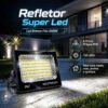 Refletor Super Led 400w Holofote Bivolt Ip67 Cor Da Luz Branco Frio Rfe:6713 Max Lumi