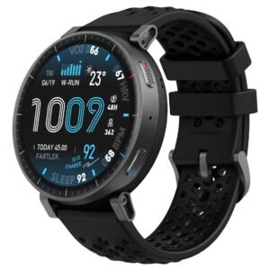 Relógio inteligente Amazfit Active Max Amoled 1,75 Gps 5atm cinza Silicone preto cinza