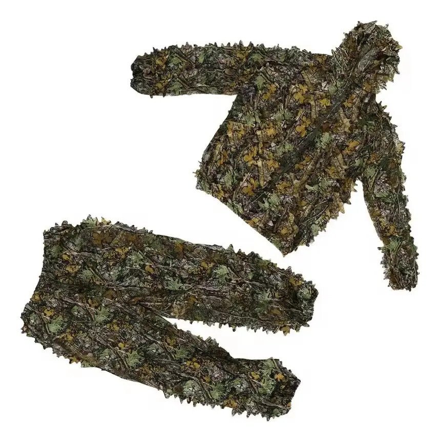 Roupa Camuflada Ghillie Sniper 3d ( Calça + Jaqueta) Gg E Xg Roupa Camuflada Ghillie Sniper 3d ( Calça + Jaqueta) Gg E Xg