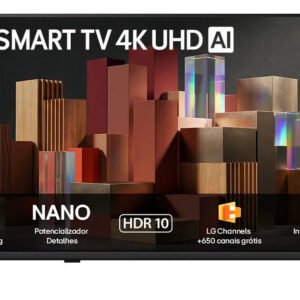 Smart TV LG 65” 4K Ultra HD NANO AI Magic Webos 26 65UN85C HDR10 Bluetooth Wi-Fi Google Cast
