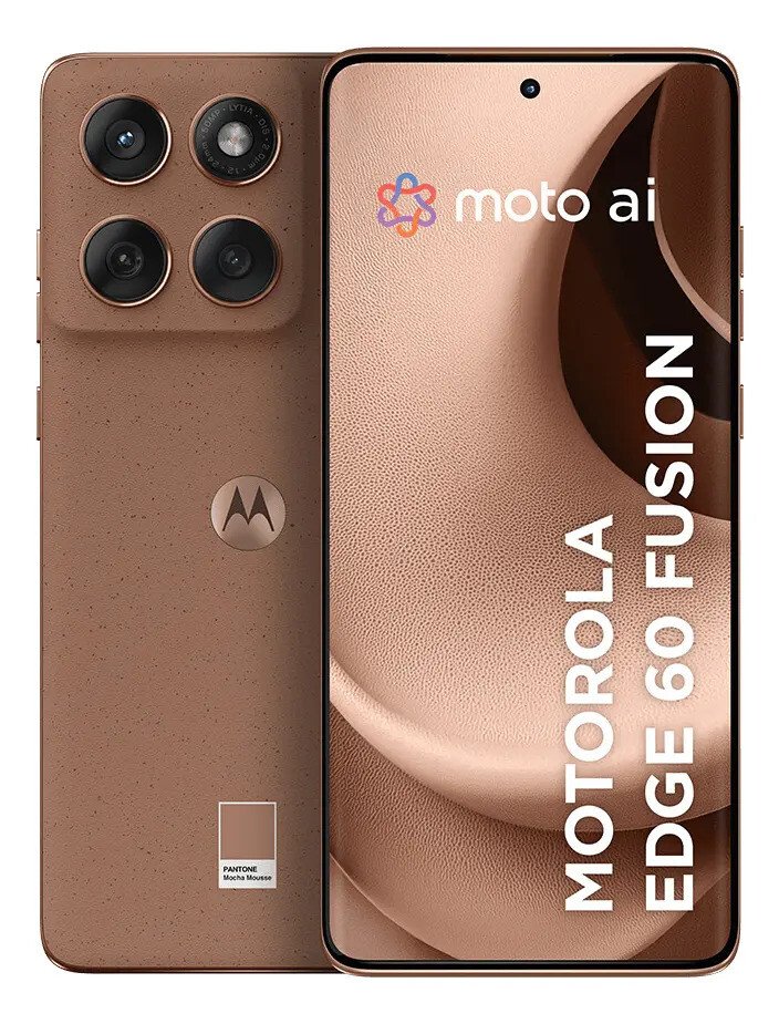Smartphone Motorola Edge 60 Fusion 5G - 256GB 8GB RAM+16GB Ram Boost Tela Quad-Curve moto AI 50MP Sony Camera ultrarresistencia militar IP68 + IP69 - Mocha Mousse Smartphone Motorola Edge 60 Fusion 5G - 256GB 8GB RAM+16GB Ram Boost Tela Quad-Curve moto AI 50MP Sony Camera ultrarresistencia militar IP68 + IP69 - Mocha Mousse