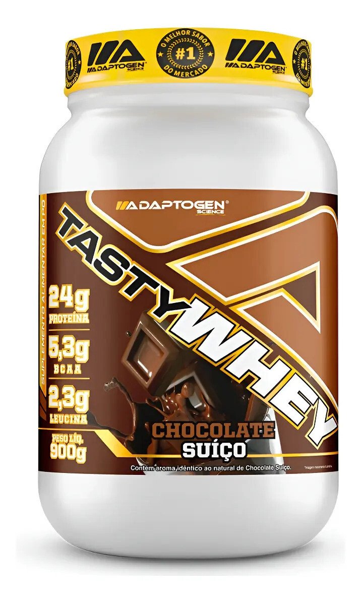 Suplemento Tasty Whey 3w Gourmet Whey Protein Adaptogen Science Pote 900g Sabor Chocolate Suiço Suplemento Tasty Whey 3w Gourmet Whey Protein Adaptogen Science Pote 900g Sabor Chocolate Suiço