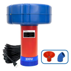 Aerador Chafariz 1.5cv 1.1kw Piscicultura Potente Oxigenio Bomba Lago Agua Peixes Tanque Oxigenador 15 Metros Fio