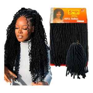Aplique Cabelo Nina Softex 360g 90cm Crochet Braids 5×1