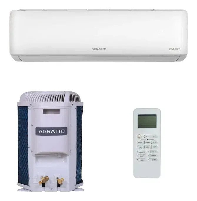 Ar Condicionado Split Hi Wall Agratto Zen Top Inverter 12.000 Btus Frio R-32 Ar Condicionado Split Hi Wall Agratto Zen Top Inverter 12.000 Btus Frio R-32