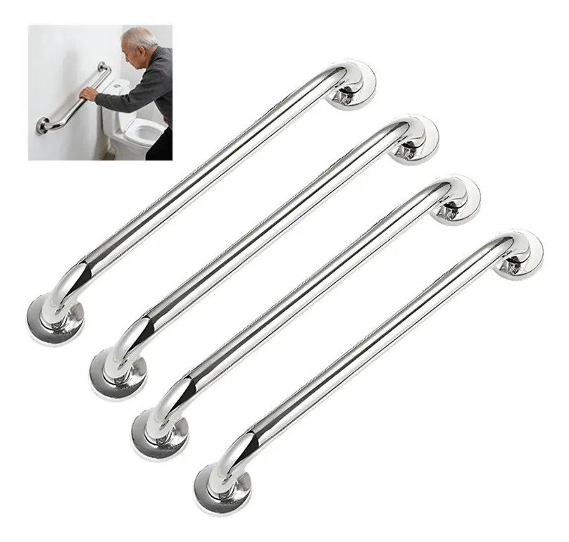 Barra Alça Apoio Banheiro 60cm Alta Qualidade Inox 4pcs Barra Alça Apoio Banheiro 60cm Alta Qualidade Inox 4pcs