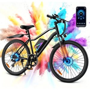 Bicicleta Elétrica Xroymexroy EB3 26″ 750W com Bateria 36V, Autonomia 40km, Suspensão Dianteira, Shimano 7 Marchas e APP