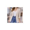 Blazer Feminino Terninho Social Alfaiataria Com Botão