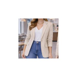 Blazer Feminino Terninho Social Alfaiataria Com Botão