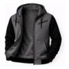 Blusa De Frio Moletom Com Capuz Casaco De Ziper