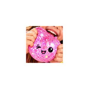 Bola Squishy Grande Com Glitter Brinquedo Macio Sensorial Aleatória
