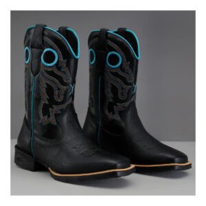 Bota Texana Bico Quadrado Estilo Country Boiadeira Feminina