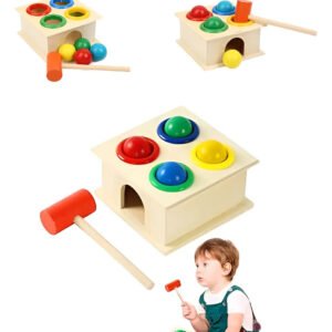Brinquedo Educativo Infantil Ark Toys Bate Martelo Madeira 9 meses