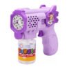 Brinquedo Lança Bolhas De Sabão Automático Com Luz Roxo