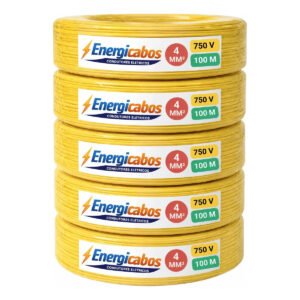 Cabo Flexível 4mm Rolo 100m Unipolar 750v