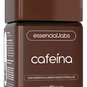 CAFEÍNA 100% PURA 200mg por Cápsula – 60 Cápsulas – Termogênico com Fórmula Concentrada para a Máxima Absorção