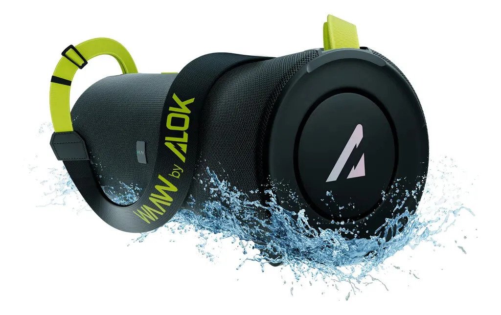 Caixa De Som Bluetooth Waaw By Alok Boom 100sb 40w 20h Ipx7 Preto Caixa De Som Bluetooth Waaw By Alok Boom 100sb 40w 20h Ipx7 Preto