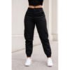 Calça Cargo Jogger Jeans Feminina Com Bolso Lateral Premium