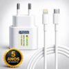 Carregador 30w Turbo Para iPhone 8 X Xr 11 12 13 14 Pro Max Fonte Usb C Cor Branca Dtimp