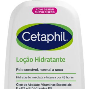 Cetaphil Loção Hidratante Corporal e Facial para Pele Seca e Sensível 473ml – Hidratação por 48h