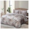 Colcha Cobre Leito Dupla Face Matelado Queen 3 Peças Estampa