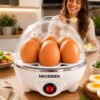 Cozedor De Ovos Automático Panela A Vapor Elétrica Legumes Elétrica Portátil Prático Rápido 7 Ovos Em 5min Micgeek