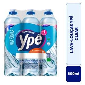 Detergente Ypê Clear 500ml Com 6 Unidades