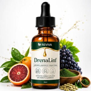 Drenalinf 30 Ml Fórmula Importada | Envio Mais Rápido Do Br Suplemento Para Drenagem Linfática