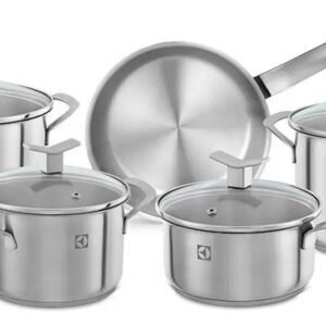 Electrolux Jogo de Panelas em Inox com 5 Peças Design com Fundo Triplo