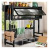 Escorredor Louca Suspenso Preto 65 Cm Em Aço Carbono Preto
