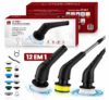 Escova de limpeza elétrica 12 em 1 giratória recarregável cabo regulável EPS-4112 – PRETO